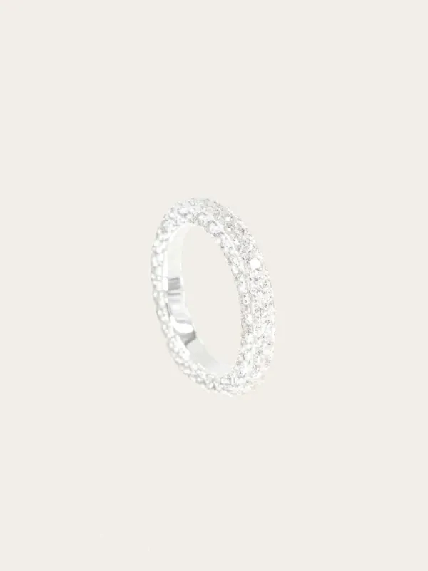 Eternity diamond ring - silver sold by Brando