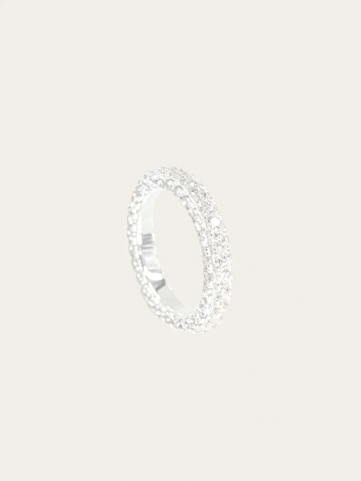 Eternity diamond ring - silver sold by Brando