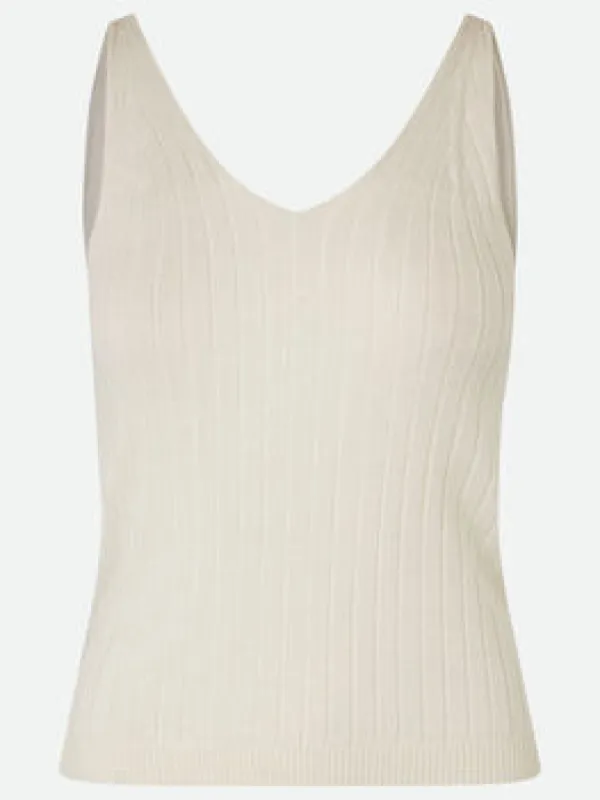 Rosalia knit top - ivory sold by Brando