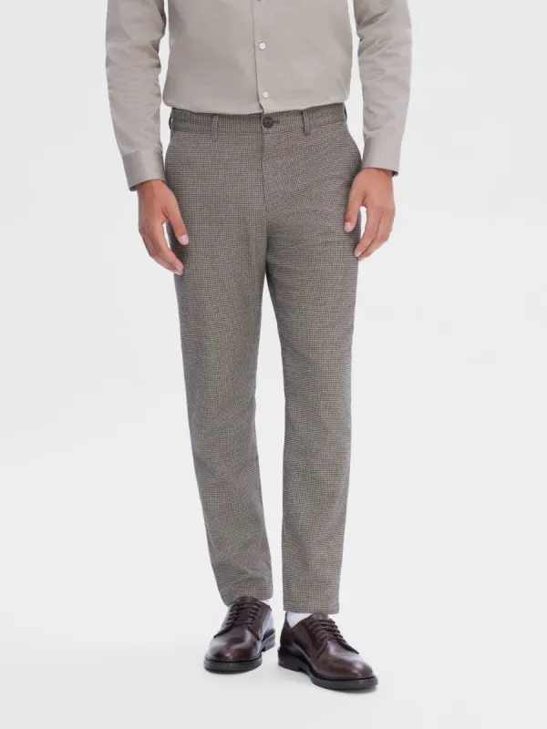 Slim robert flex bukse - sand/ruter sold by Brando