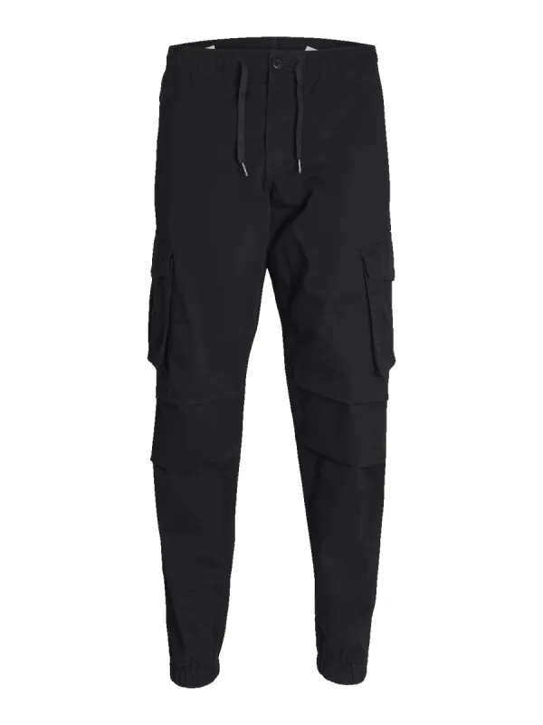 Kane noah cuffed cargo bukse - black sold by Brando