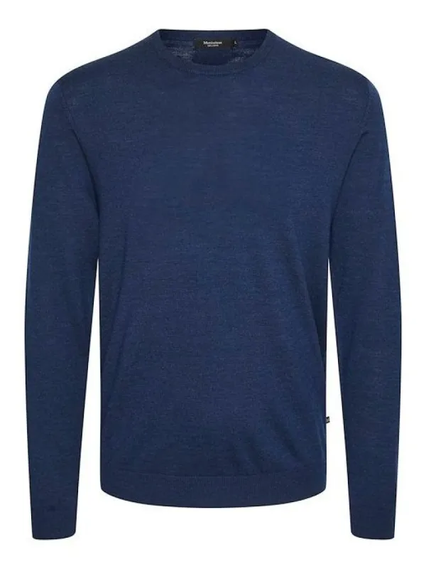 Margrate genser - navy blazer melange sold by Brando