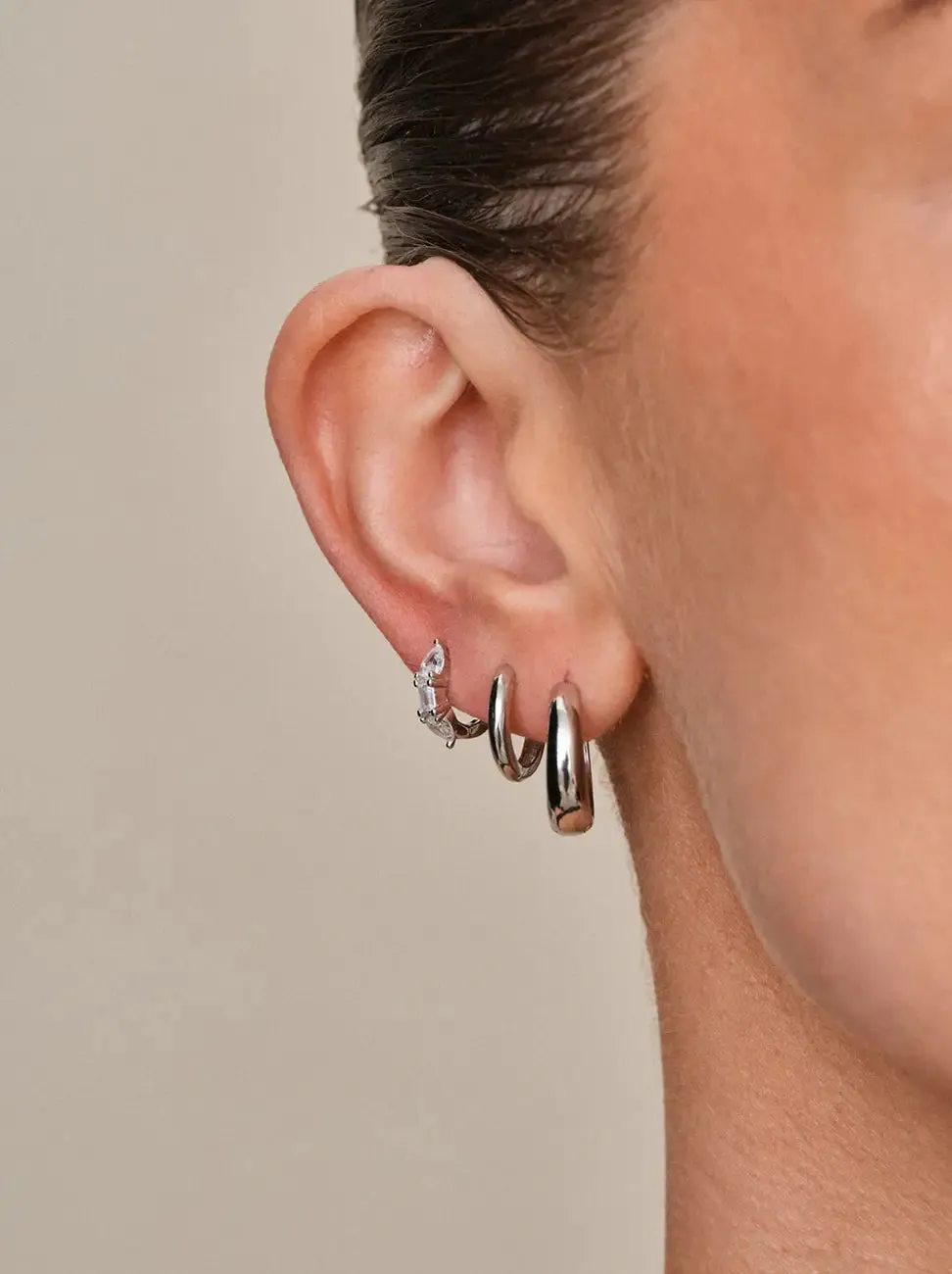 Classic hoops medium - sølv sold by Brando product image thumbnail 2