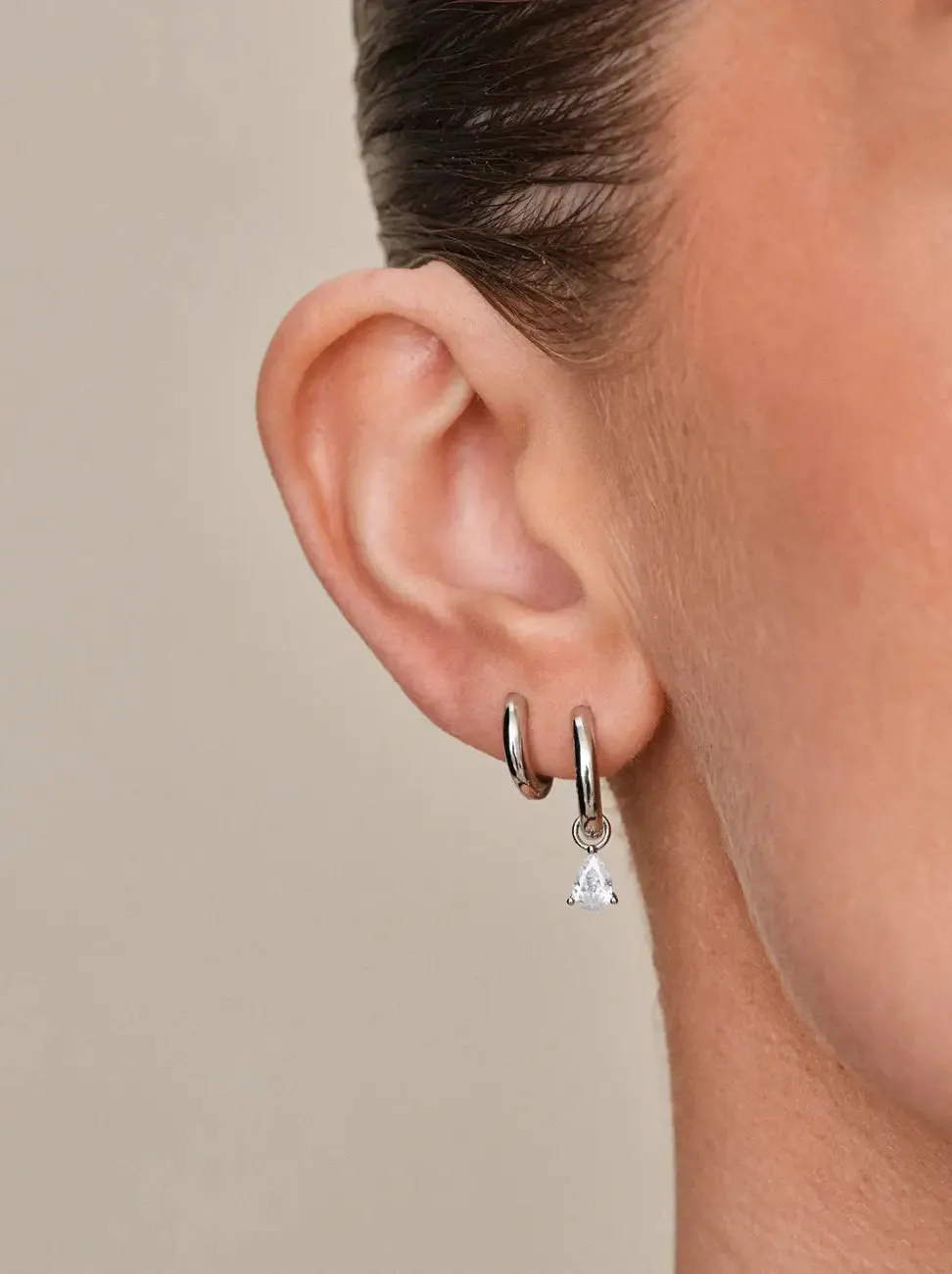 Classic hoops medium - sølv sold by Brando product image thumbnail 4