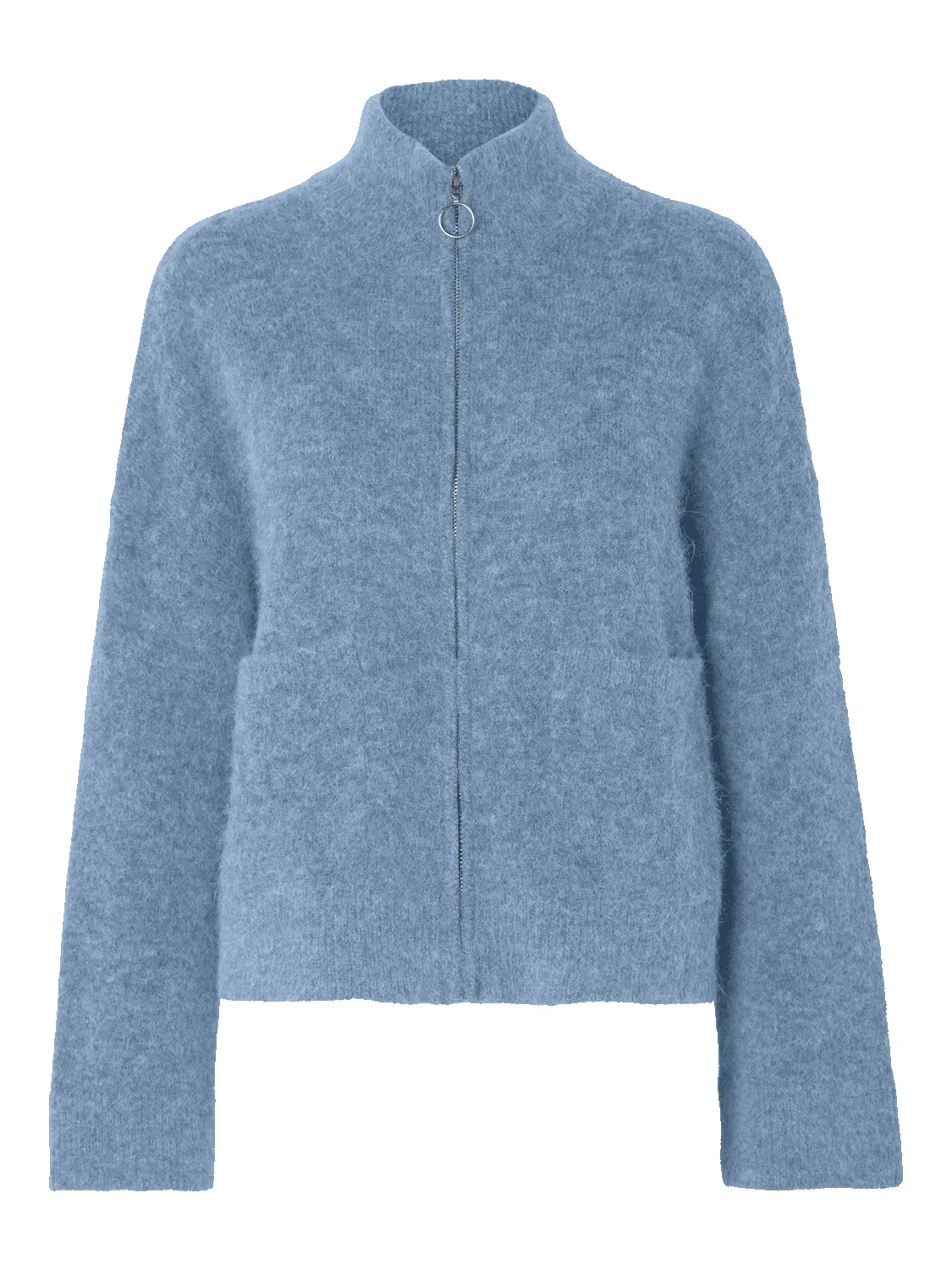 SIA KNIT ZIPPER CARDIGAN - Endless Sky sold by Brando