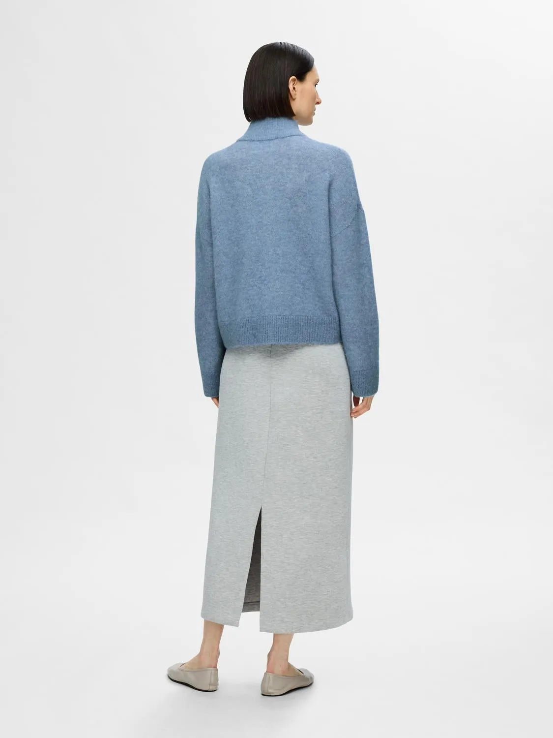 SIA KNIT ZIPPER CARDIGAN - Endless Sky sold by Brando product image thumbnail 5