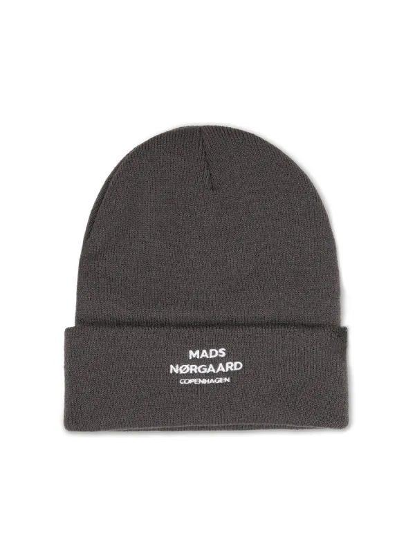 Isak logo ambas beanie - asphalt sold by Brando