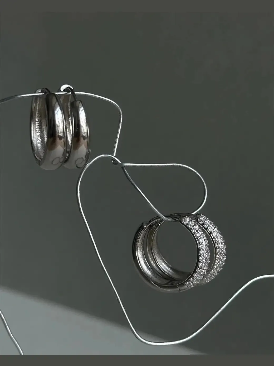 Dome hoops large - sølv sold by Brando product image thumbnail 5