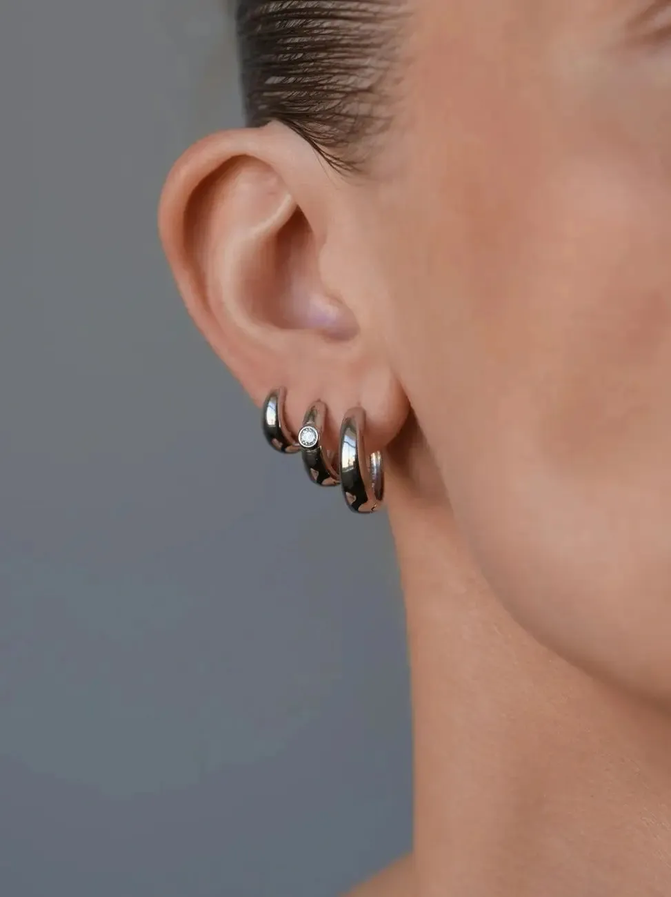 Dome hoops large - sølv sold by Brando product image thumbnail 4