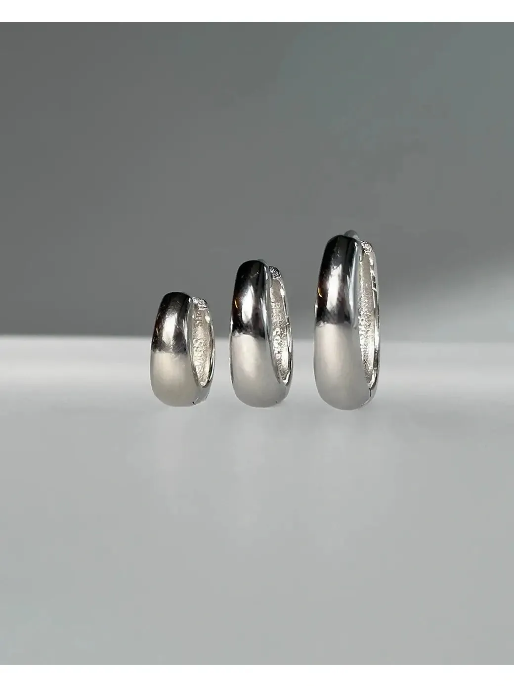 Dome hoops large - sølv sold by Brando product image thumbnail 3