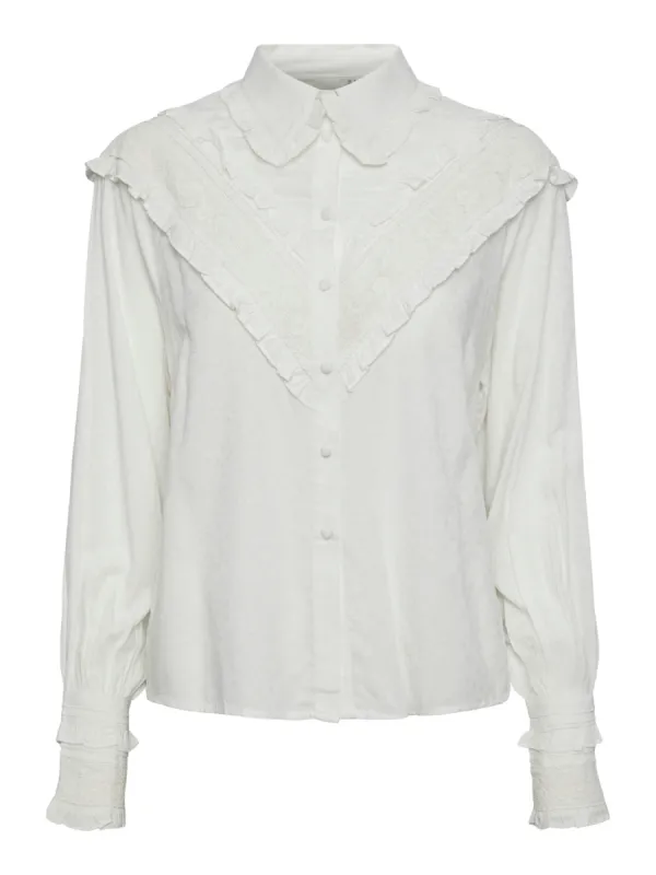 ALIVA LS SHIRT - Star White sold by Brando