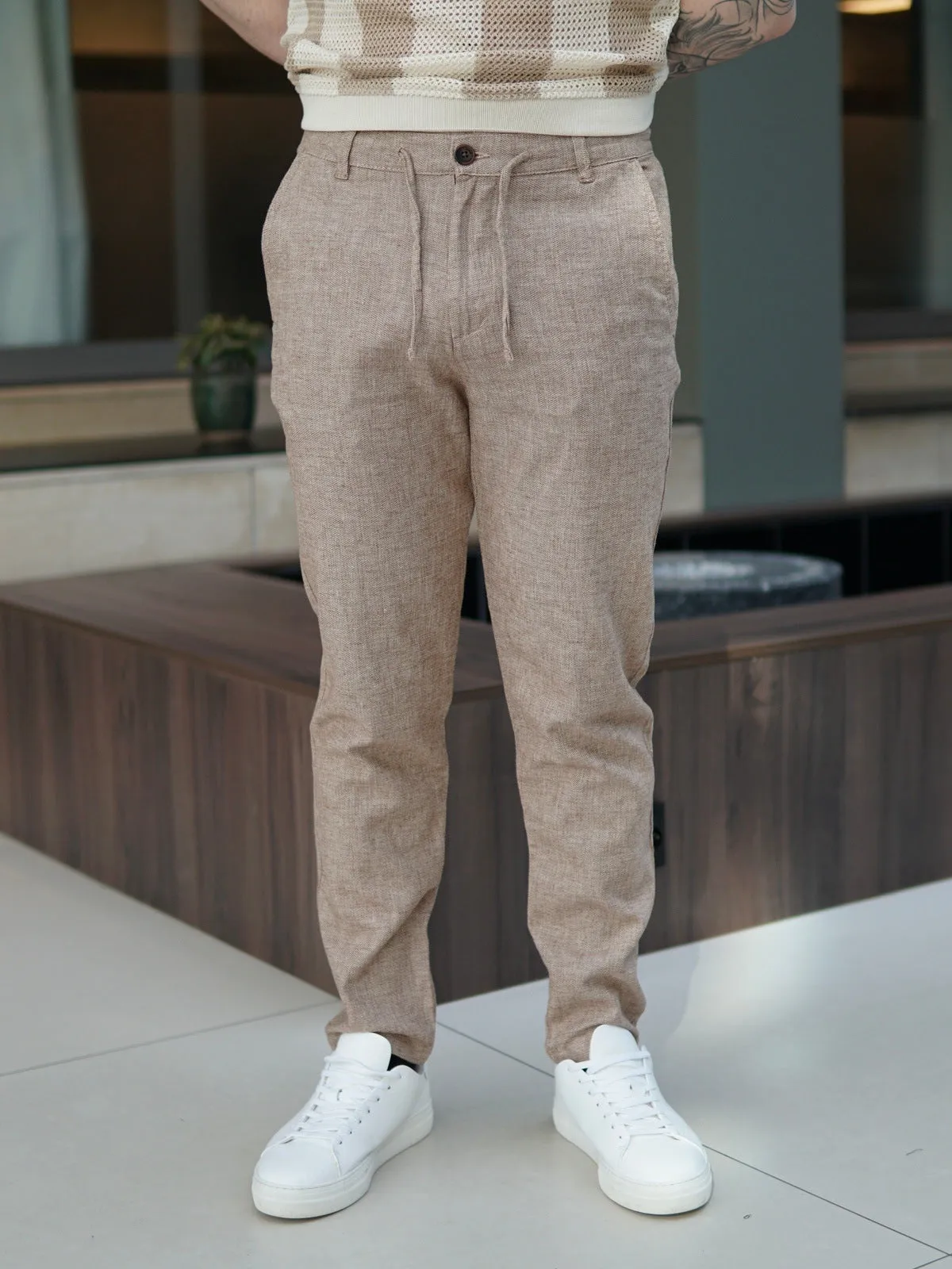 Brody linbukse - toffee sold by Brando product image thumbnail 4