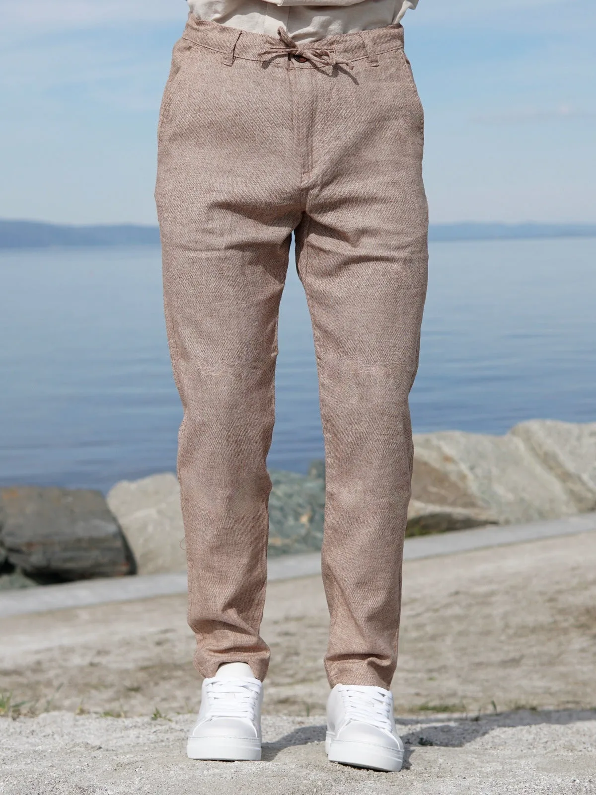 Brody linbukse - toffee sold by Brando