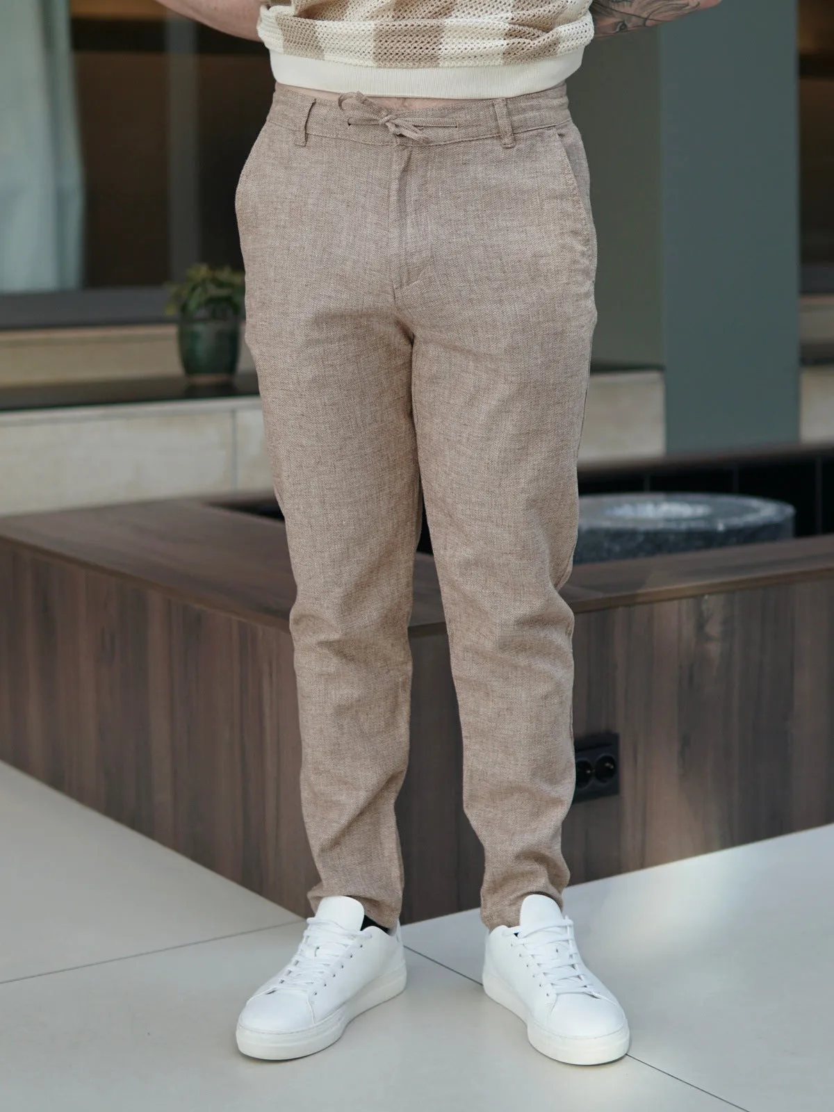 Brody linbukse - toffee sold by Brando product image thumbnail 3