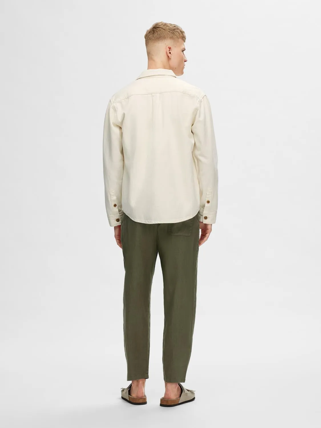Chris ecru hemp skjorte - ecru sold by Brando product image thumbnail 4