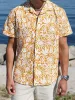 Bowling noam bomull lin skjorte - orange/ecru sold by Brando