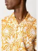 Bowling noam bomull lin skjorte - orange/ecru sold by Brando