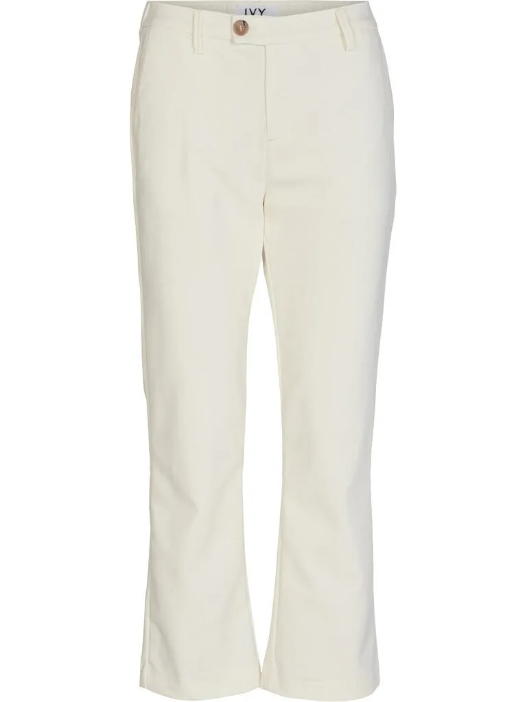 Alice Cropped Flare bukse - Ecru sold by Brando