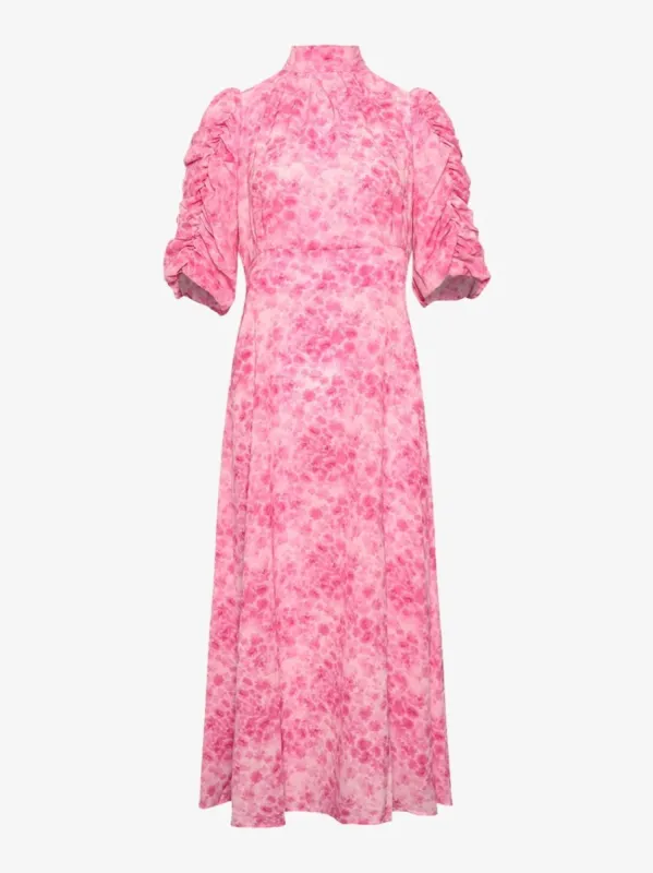 Leo Long Kjole - Trudy Pink Print sold by Brando