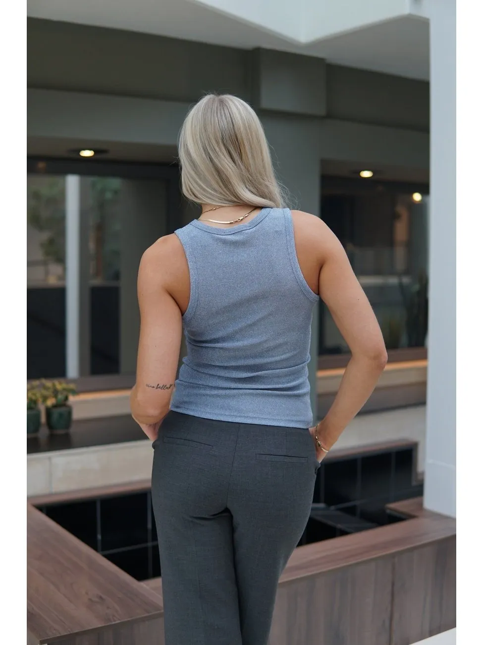 Eva Tank Topp - Blue sold by Brando product image thumbnail 4