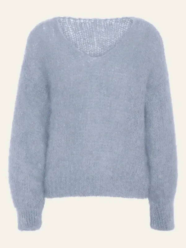 Milana mohair genser - lysblå sold by Brando