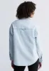 Sydney Women's Denim Shacket in Bleached Blue - BL15947 sold by Buffalo Jeans