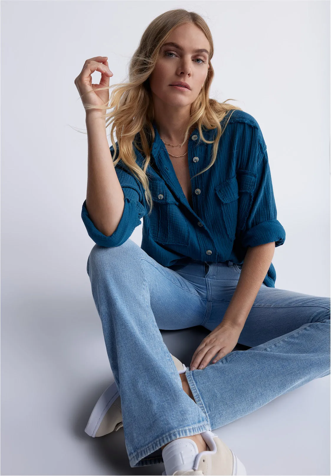 Mid Rise Bootcut Queen Women's Jeans, Vintage and Veined - BL15872 sold by Buffalo Jeans product image thumbnail 5