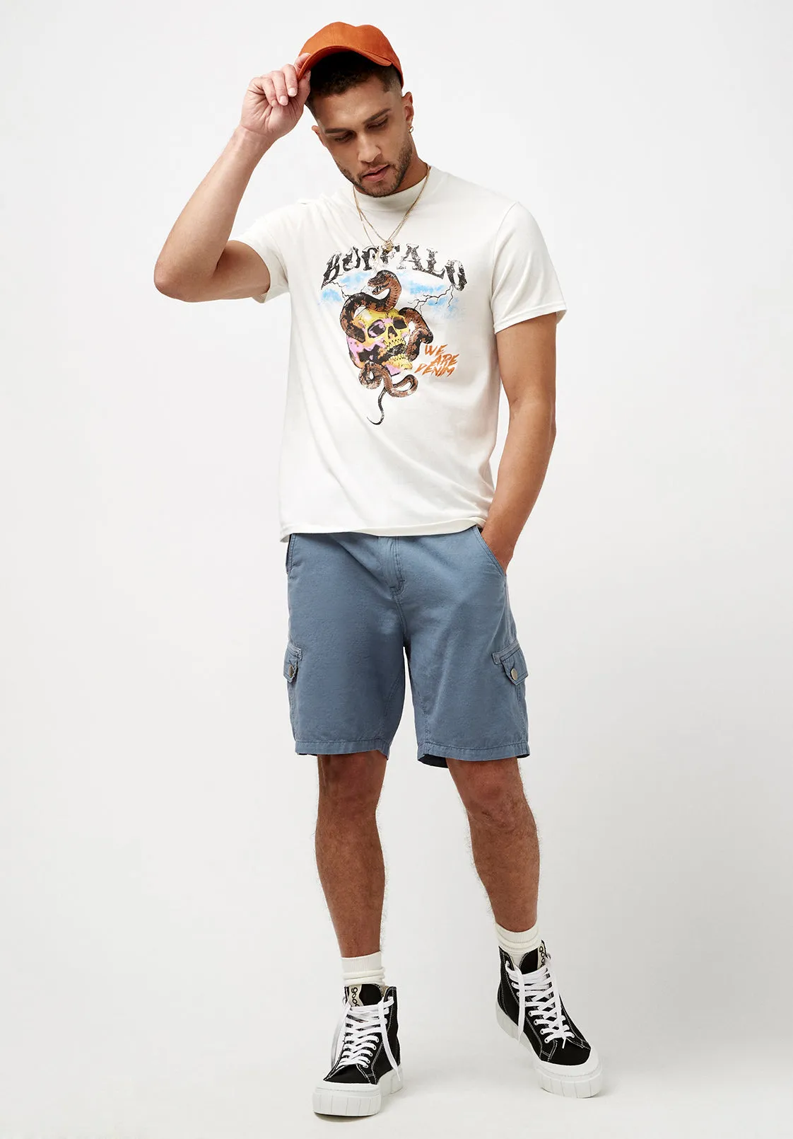 Havane Men's Linen Twill Shorts in Mirage Blue - BM23967 sold by Buffalo Jeans product image thumbnail 5