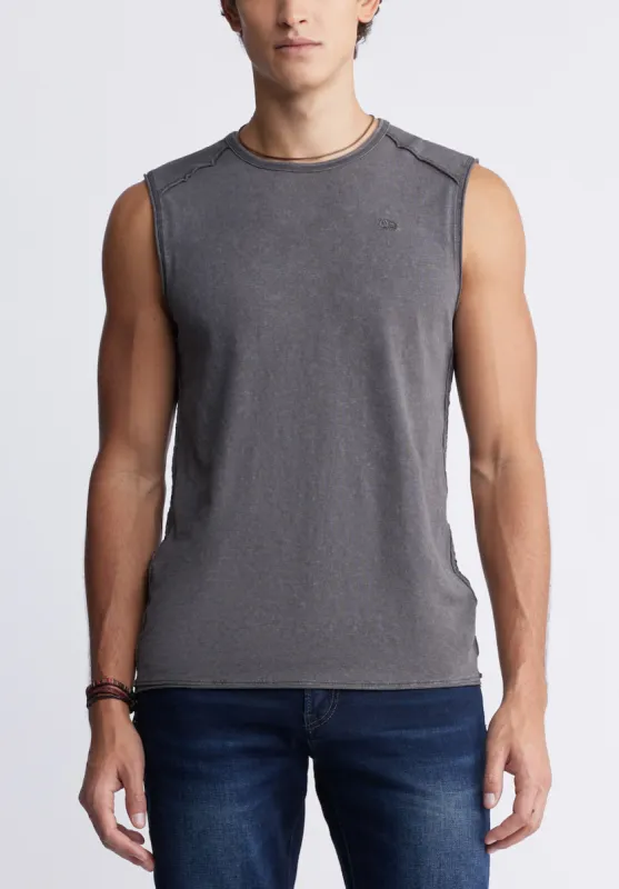 Karmola Men's Sleeveless Top in Charcoal Grey - BM24235 sold by Buffalo Jeans
