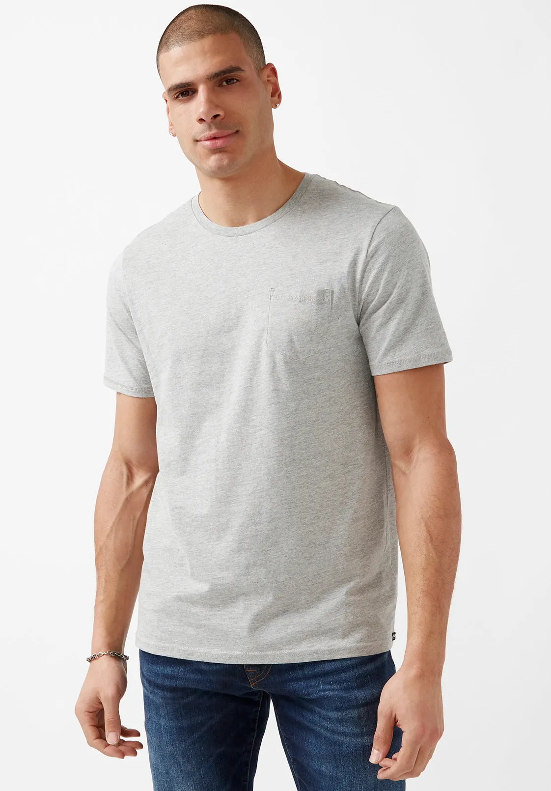 Naimop Grey Jersey T-Shirt - BPM13887 sold by Buffalo Jeans product image thumbnail 5