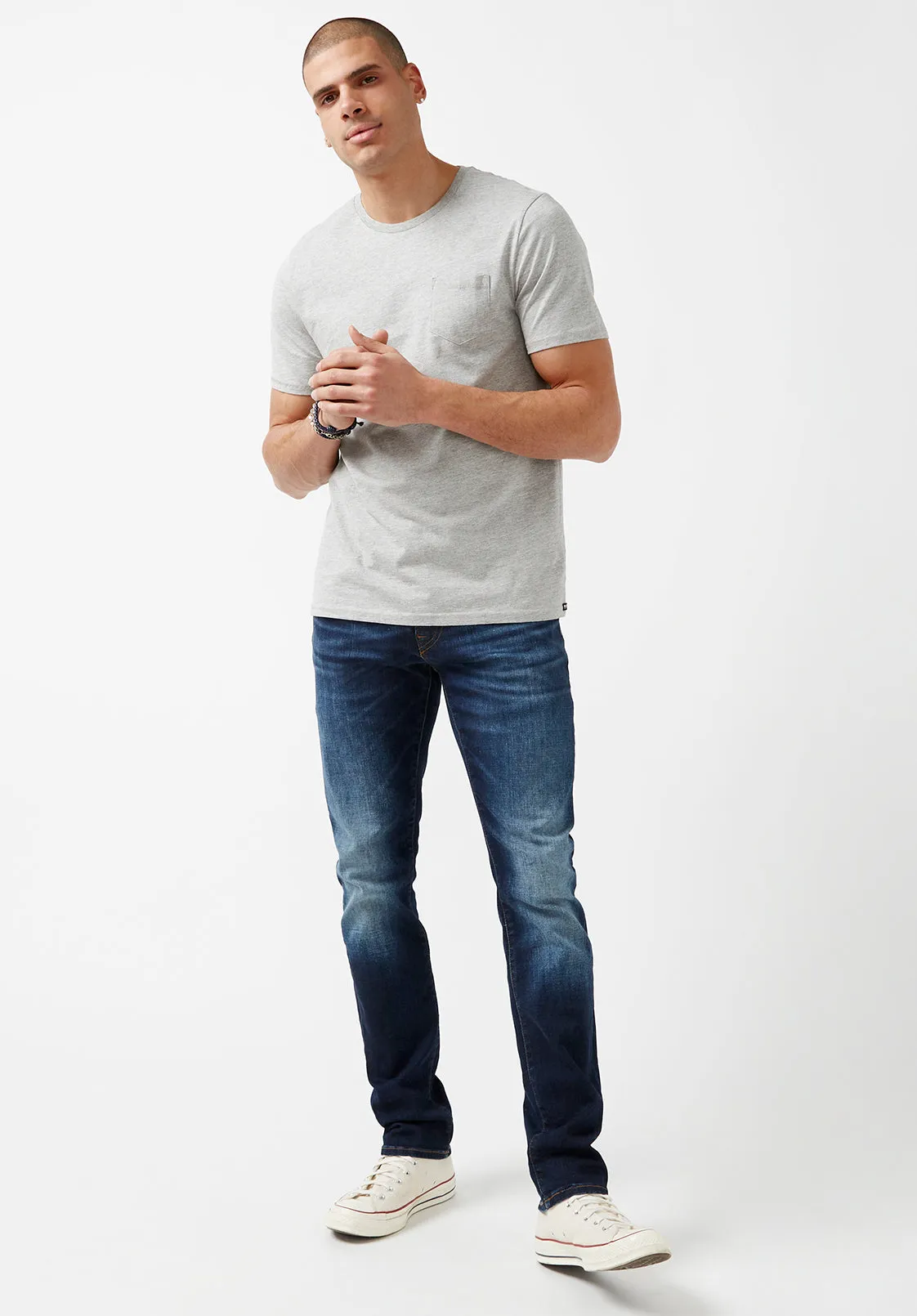 Naimop Grey Jersey T-Shirt - BPM13887 sold by Buffalo Jeans product image thumbnail 3