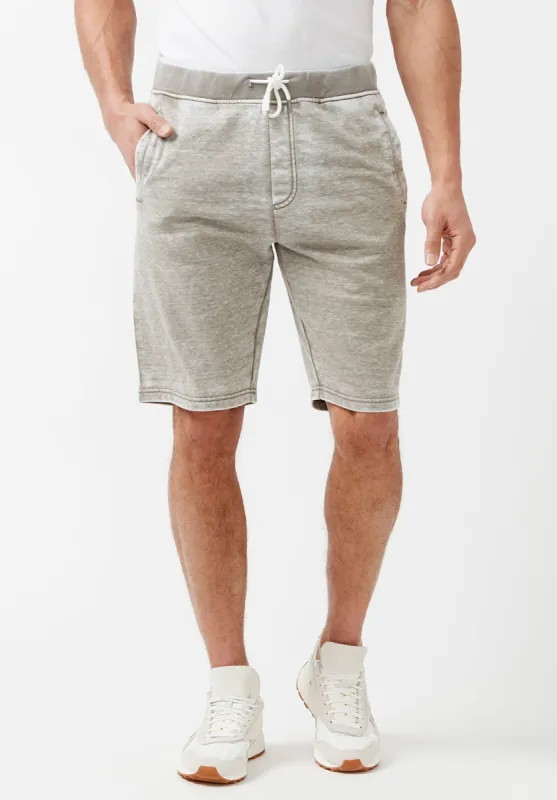 Baran Men's Burnout Sweatshorts in Light Army Green - BM23912 sold by Buffalo Jeans