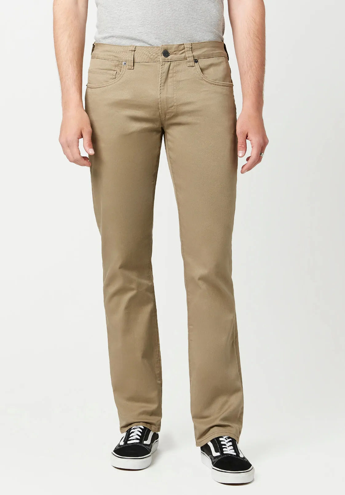 Straight Six Men's Twill Pants in Tan - BM16083 sold by Buffalo Jeans