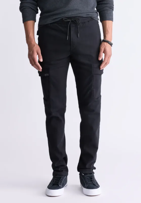 Slim Tapered Jim Men's Freedom Flex Drawstring Pants, Black - BM26010 sold by Buffalo Jeans