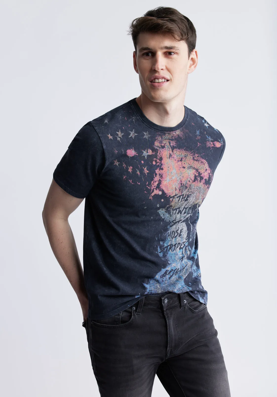 Tylow Men's Short Sleeve Graphic T-shirt, Black - BM24354 sold by Buffalo Jeans product image thumbnail 2