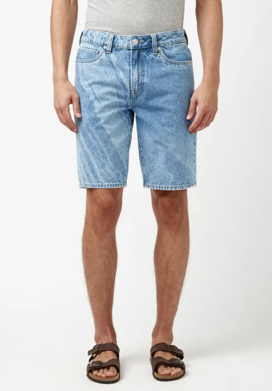 Relaxed Straight Dean Bleach Wave Shorts - BM22867 sold by Buffalo Jeans