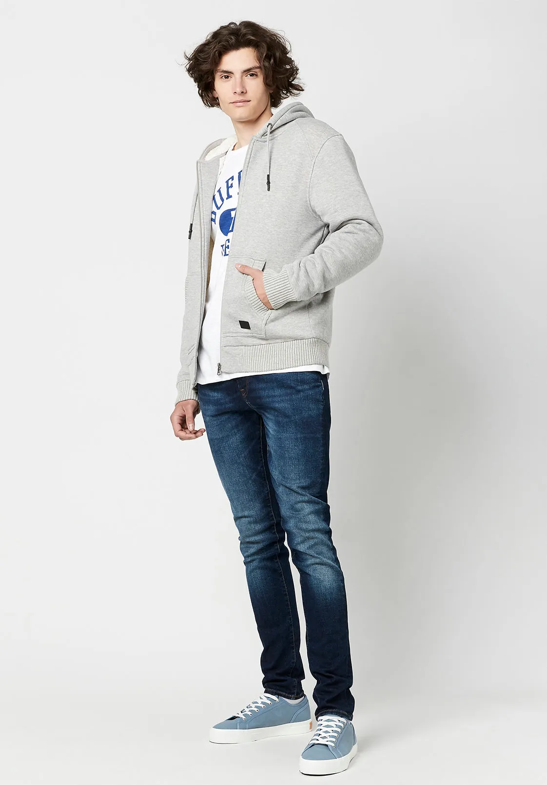 Fleece & Sherpa Fasox Hoodie - BM23800 sold by Buffalo Jeans product image thumbnail 5