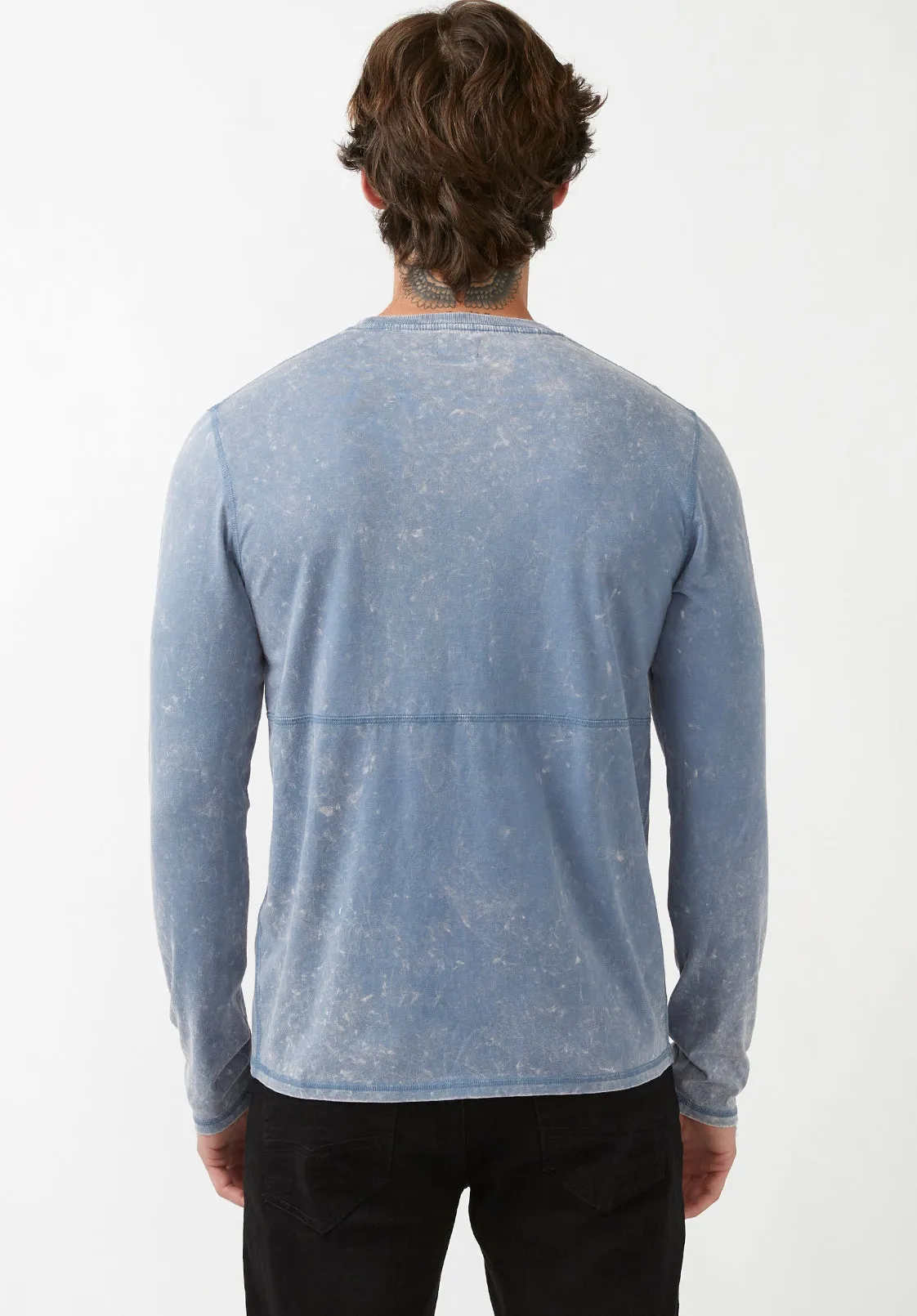 Kahel Men's Long Sleeve Top in Mirage Blue - BM24188 sold by Buffalo Jeans product image thumbnail 2