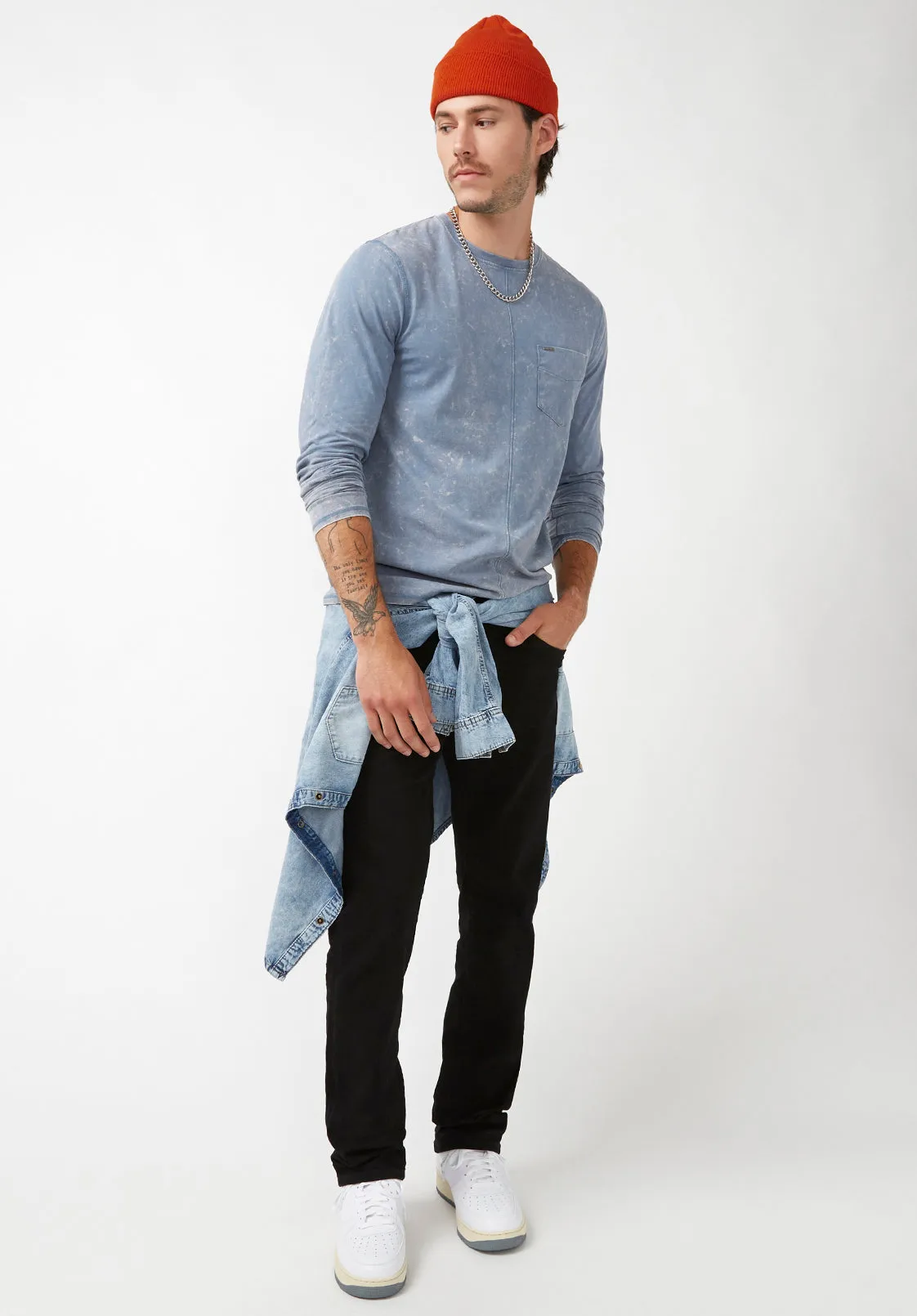 Kahel Men's Long Sleeve Top in Mirage Blue - BM24188 sold by Buffalo Jeans product image thumbnail 5