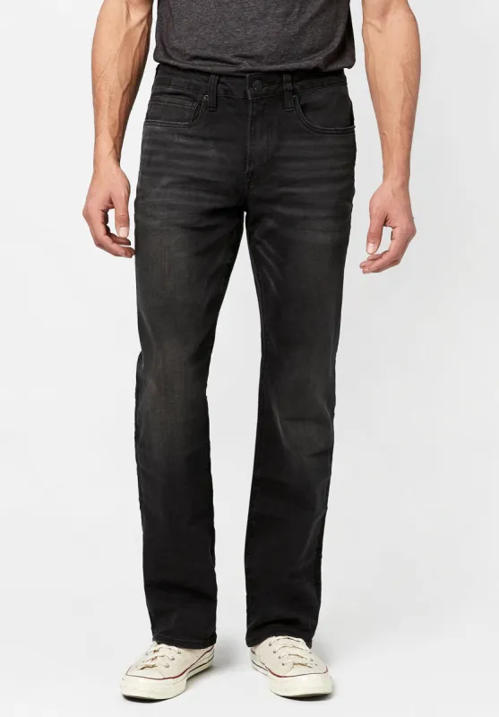 Relaxed Straight Driven Men's Jeans in Black Wash - BM22746 made by Buffalo David Bitton