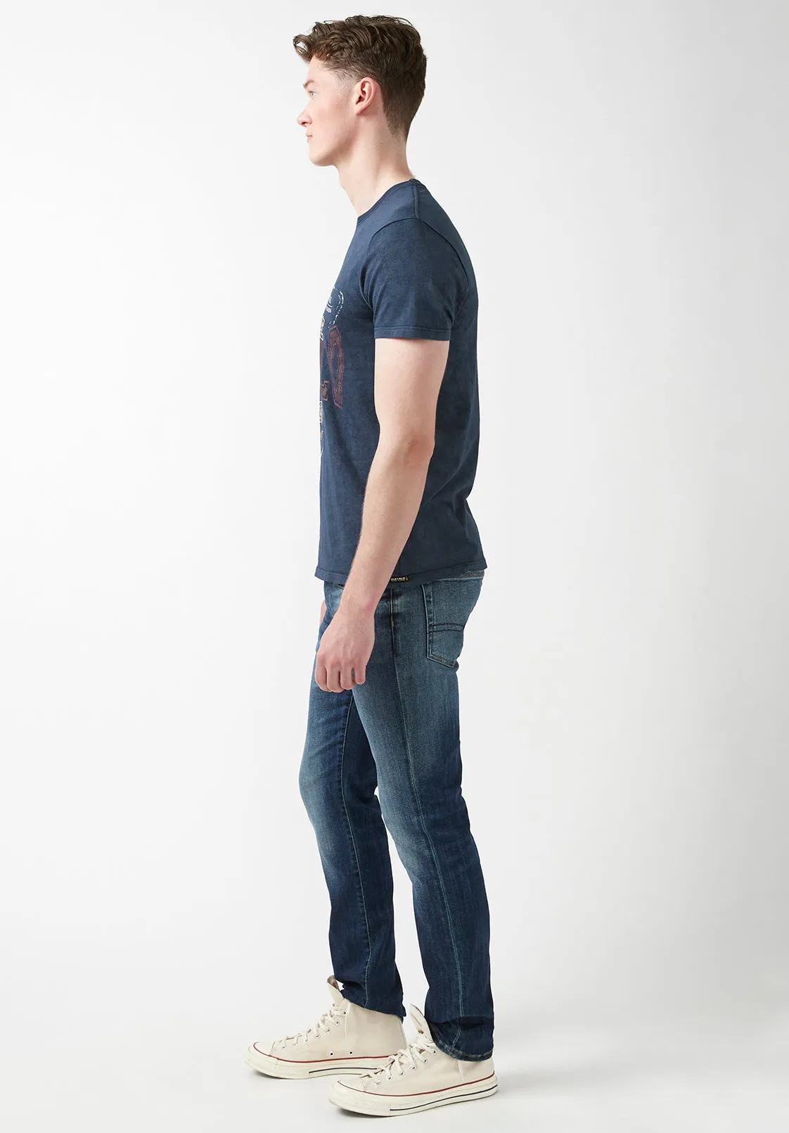 Tabess Men’s T-shirt in Dark Blue - BM24174 sold by Buffalo Jeans product image thumbnail 4