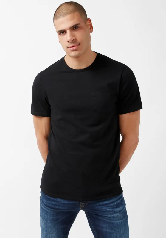 Naimop Black Jersey T-Shirt - BPM13887 sold by Buffalo Jeans