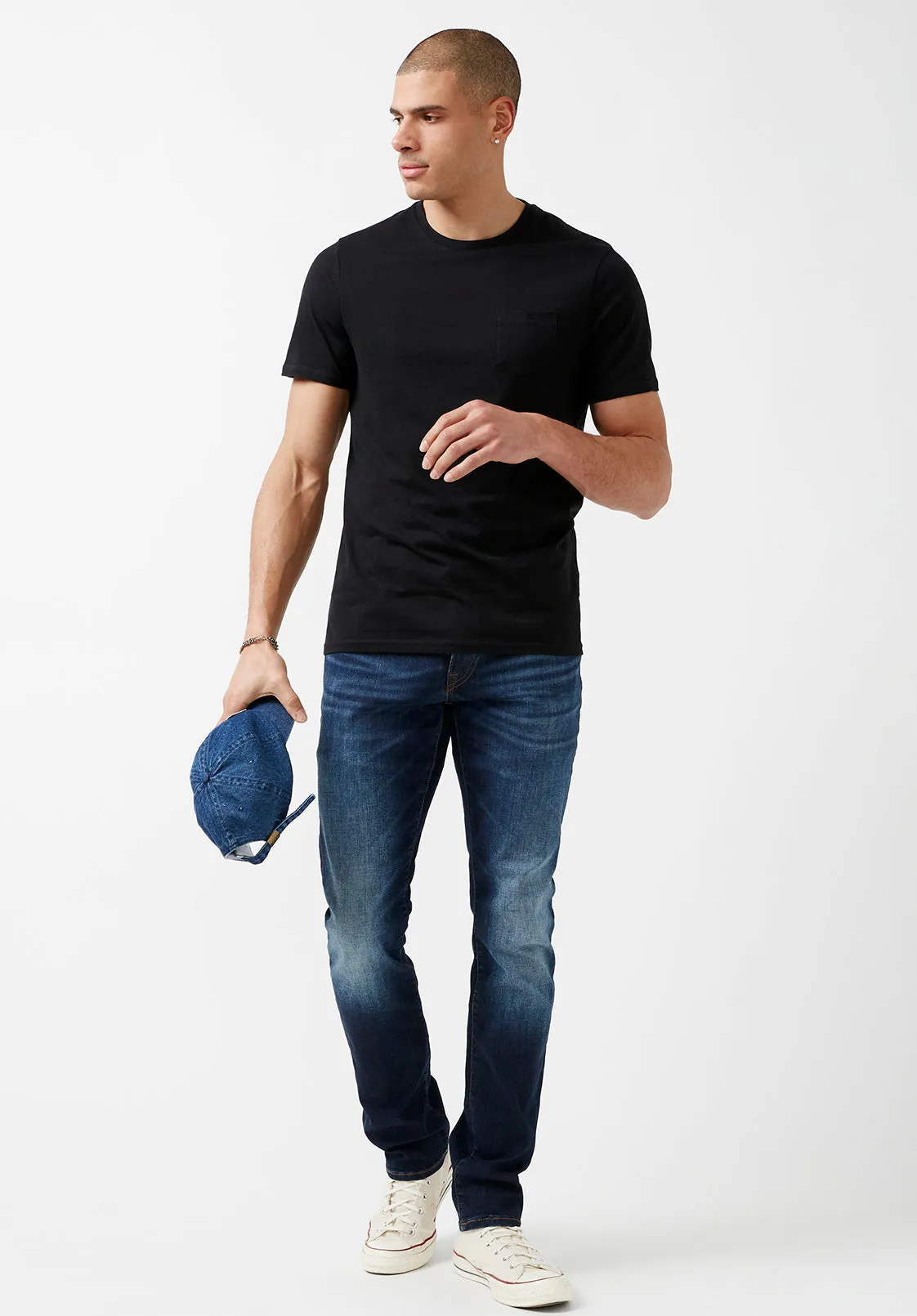 Naimop Black Jersey T-Shirt - BPM13887 sold by Buffalo Jeans product image thumbnail 3