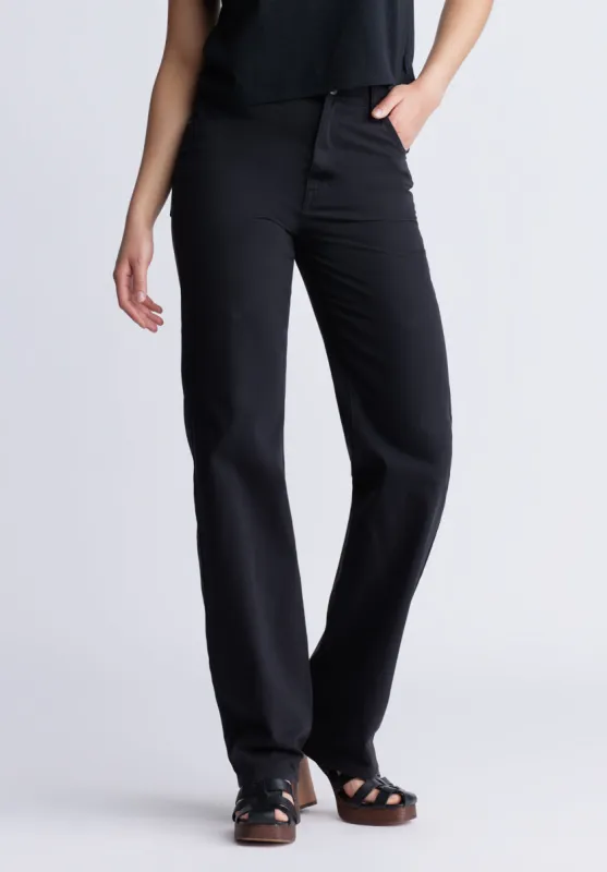 Super High-Rise Loose Straight Jane Women's Pants, Black - BL15966 sold by Buffalo Jeans