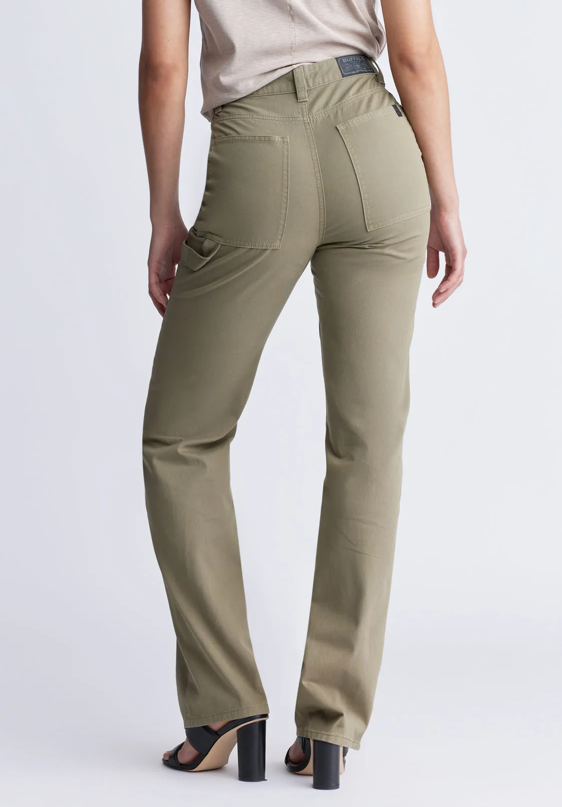 Super High-Rise Loose Straight Jane Women's Pants, Olive Green - BL15966 sold by Buffalo Jeans product image thumbnail 3