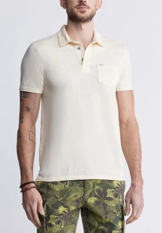 Kasper Men's Short-Sleeve Polo in White - BM24233 sold by Buffalo Jeans