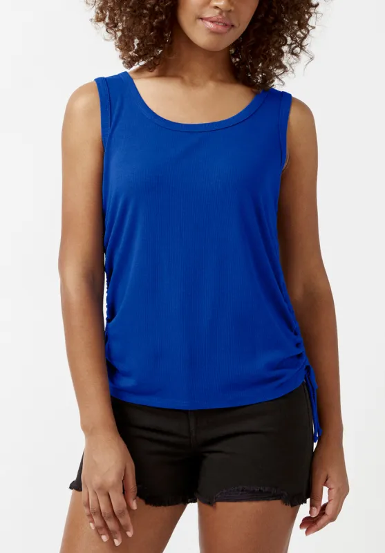 Muriel Blue Ruched Women’s Tank Top - KT0046S sold by Buffalo Jeans