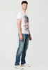 Tacio Men's Banner Wave Americana T-Shirt in White - BM23762 sold by Buffalo Jeans