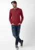 Kaduk Men's Long-Sleeve Henley Top in Dark Red - BM24041 sold by Buffalo Jeans