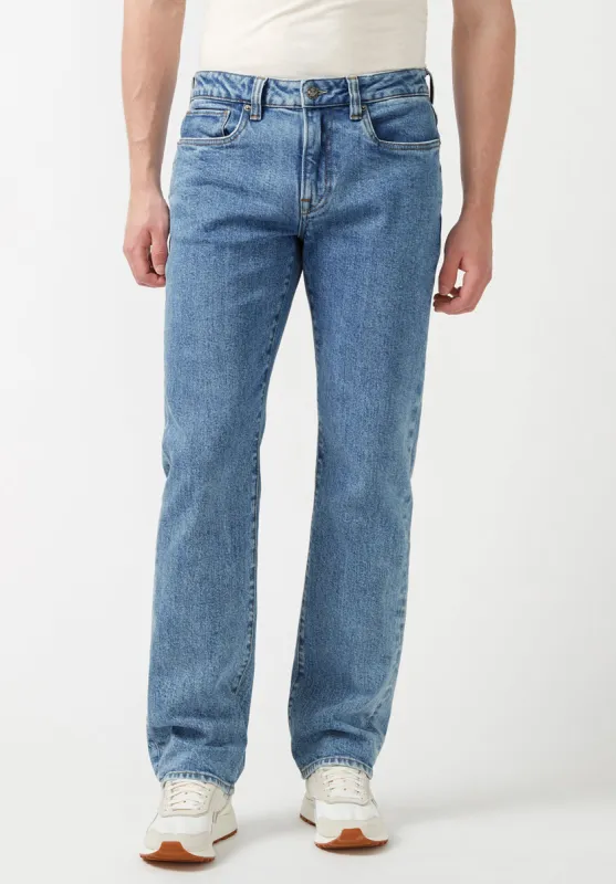 Relaxed Straight Driven Men's jeans in Bleached Blue - BM22916 sold by Buffalo Jeans